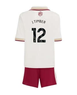 Günstige Arsenal Jurrien Timber #12 3rd trikot Kinder 2025-26 Kurzarm (+ Kurze Hosen)